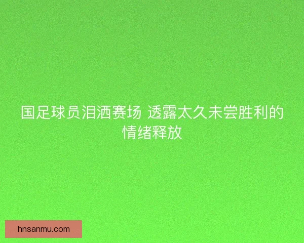 国足球员泪洒赛场 透露太久未尝胜利的情绪释放